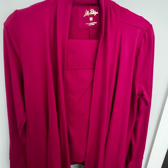 Lilly Pulitzer Women's Fuchsia Blazer - Picture 2 of 8